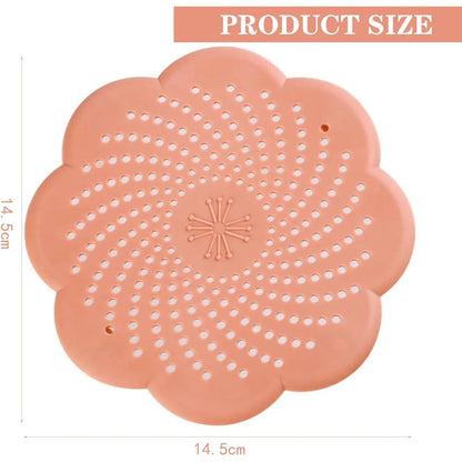 Sink Strainer Protector Silicone Shower Drain Cover Hair Catcher Covers Drain Protector for Showers Bathtub Bathroom and Kitchen