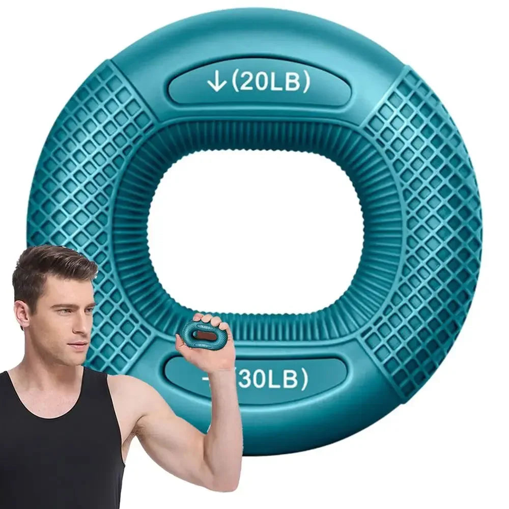 Silicone Finger Gripper Ring Hand Muscle Strengthener Ring Wrist Finger Trainer Exercise Carpal Expander Workout Fitness Device - Urbizia