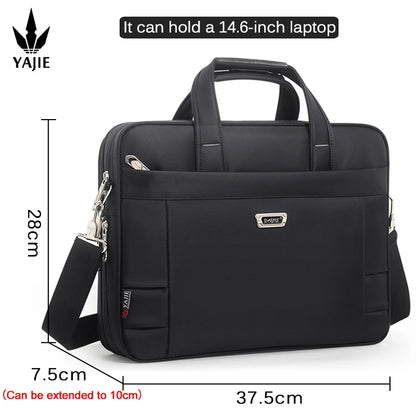 Large Capacity Briefcase Bag Men Business Bag 17 15.6 14 inch Laptop Bag Shoulder Bags Canvas Handbags Messenger Work Tote Bag