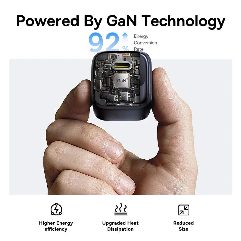 Baseus 45W GaN Charger For iPhone 17 16 15 Pro Max Samsung Galaxy Fast Charger Phone Charger USB C Charger Portable PD Charger