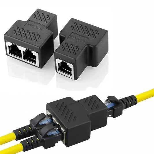 RJ45 Ethernet Splitter LAN Network Adapter