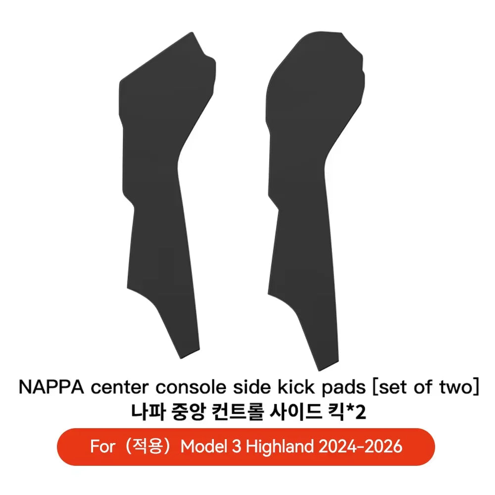 YZ Car Center Console Two Side Panel Anti Kick Pad Protector For Tesla Model 3 Y Highland Juniper 2026 TPE Anti-dirt Protective