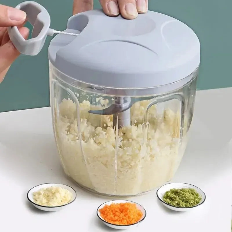 Multifunction Manual Garlic & Ginger Grinder – Handheld Kitchen Cutter
