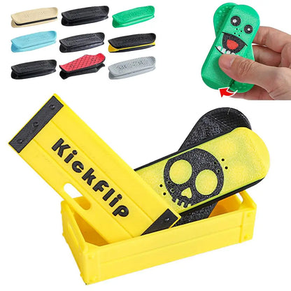 Finger Skateboards Magnetic Mini Deck Fidget Finger Skate Board for Stress Relief Kids Party Boys Classroom Birthday Stocking