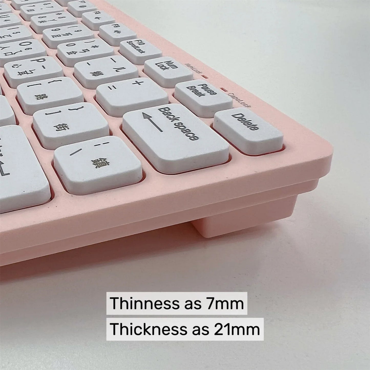 Korean 2.4G Wireless Keyboard and Mouse/Keyboard only Protable Mini Keyboard Mouse Combo Set For Notebook Laptop Desktop PC