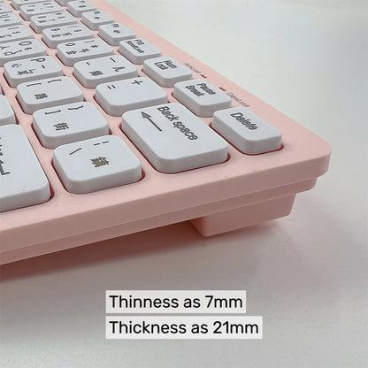 Korean 2.4G Wireless Keyboard and Mouse/Keyboard only Protable Mini Keyboard Mouse Combo Set For Notebook Laptop Desktop PC