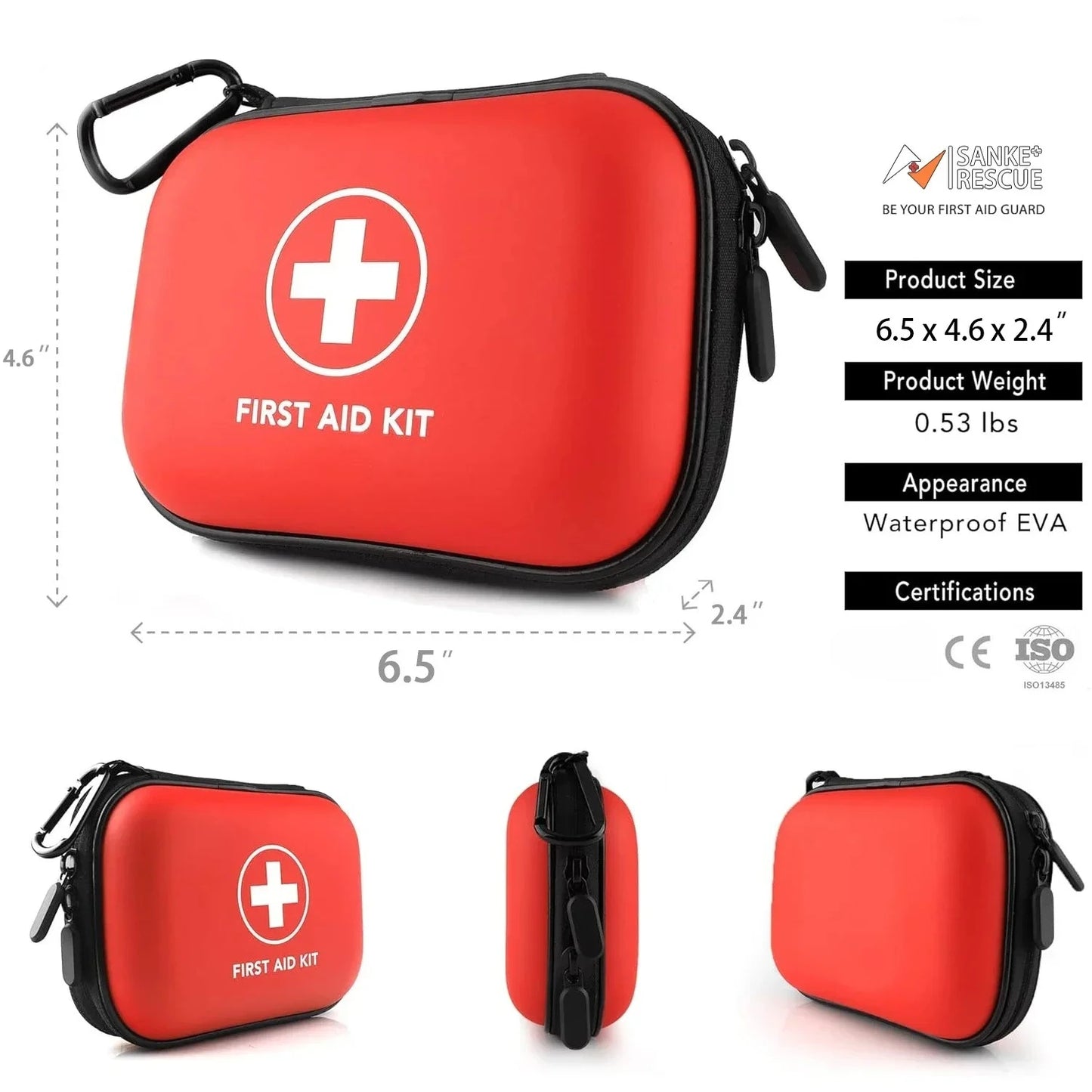 68-103 Portable Emergency Medical First Aid Bag Kit For Household Outdoor Travel Camping Equipment Medicine Survival