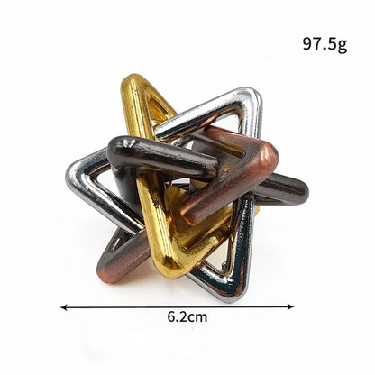 Classic Metal Lock Puzzle Brain Teaser IQ Challenge