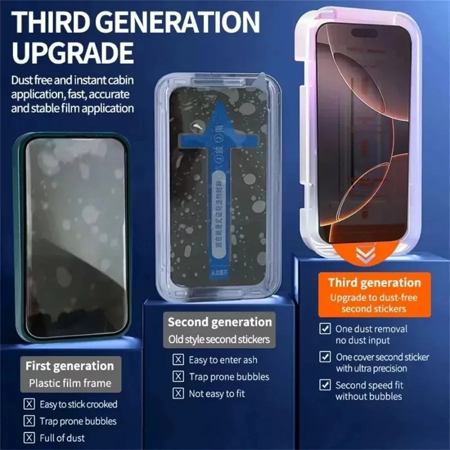 Auto Install Tempered Glass Screen Protector iPhone