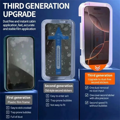 Auto Install Tempered Glass Screen Protector iPhone