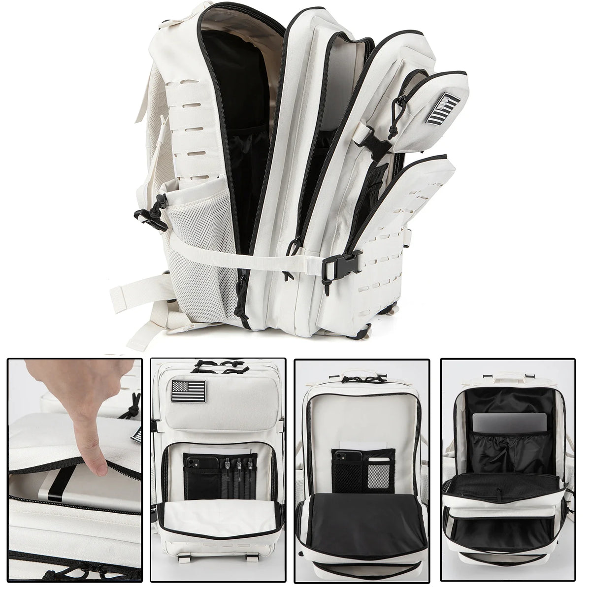 25L/45L Men's and Women's Tactical Backpacks , Outdoor Activities, Small School Backpacks with Water Bottle Holder