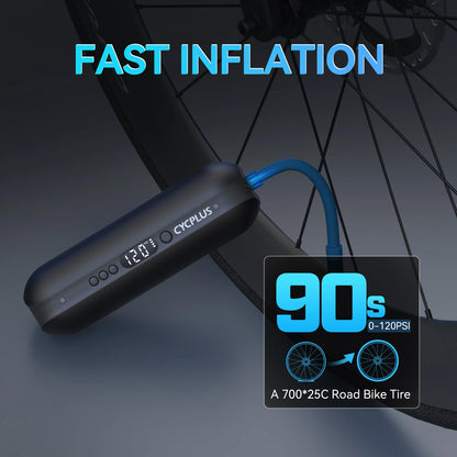 CYCPLUS A2 Air Compressor Wireless Bicycle Pump for Car Tire High Pressure 150psi Portable Smart Air Inflator for MTB Bike Ball