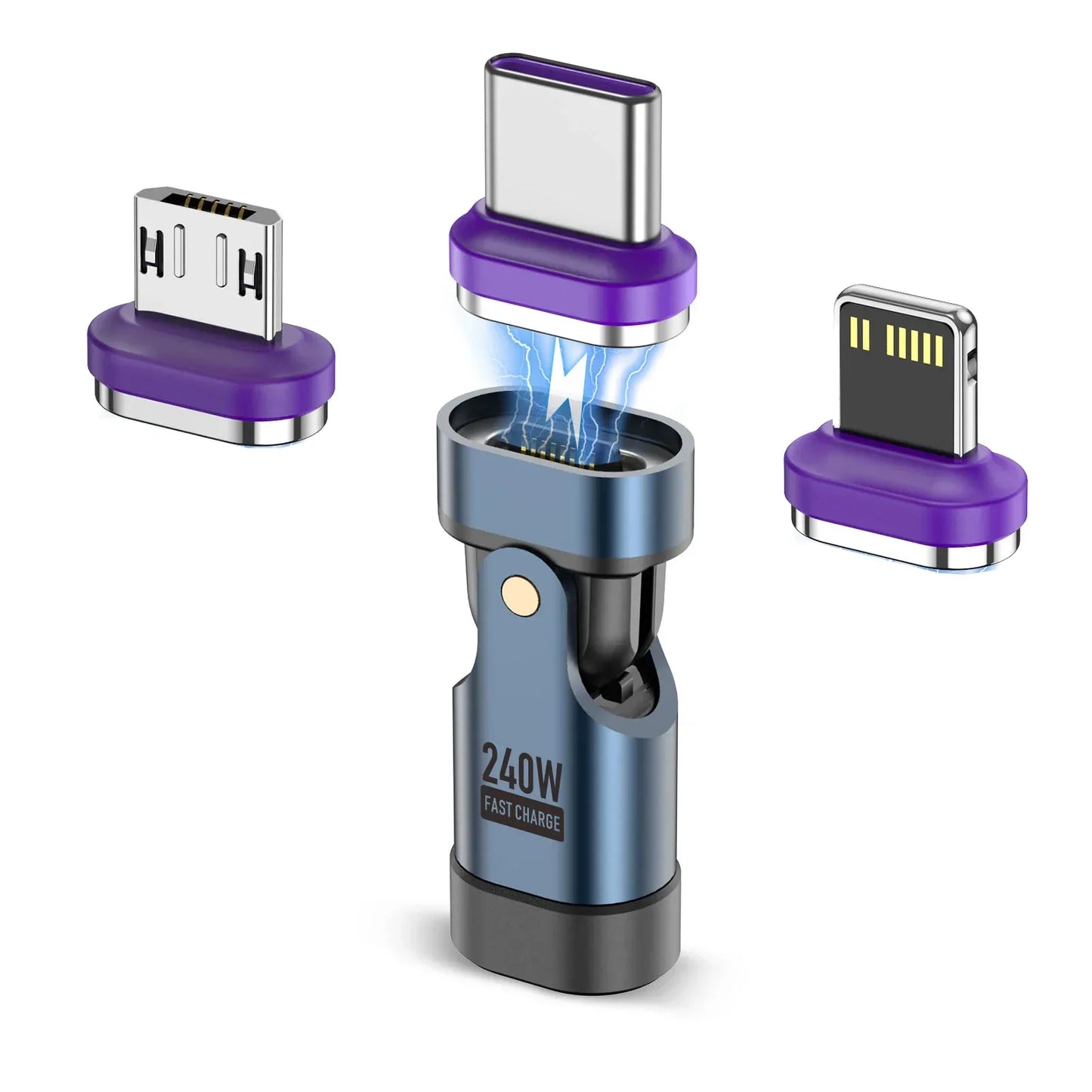240W Magnetic USB-C Fast Charging Adapter Type-C Converter