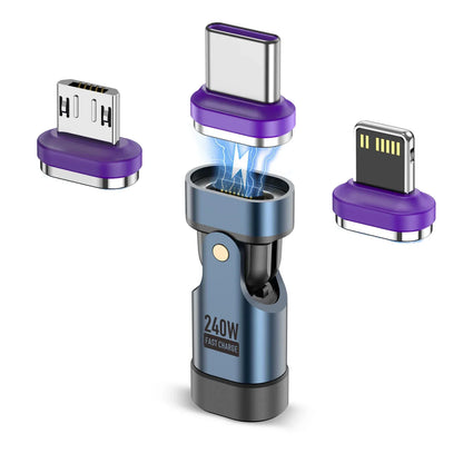 240W Magnetic USB-C Fast Charging Adapter Type-C Converter