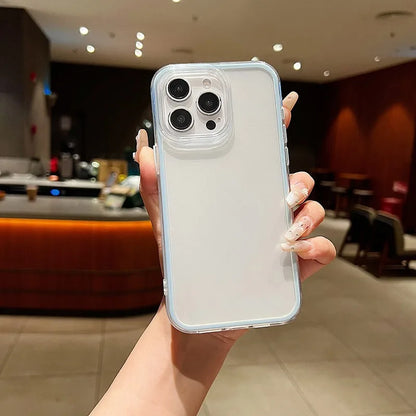 Luxury Crystal Clear Acrylic Case for IPhone 18 Pro 17 16 15 14 13 Pro Max Candy Color Transparent Shockproof Protection Cover