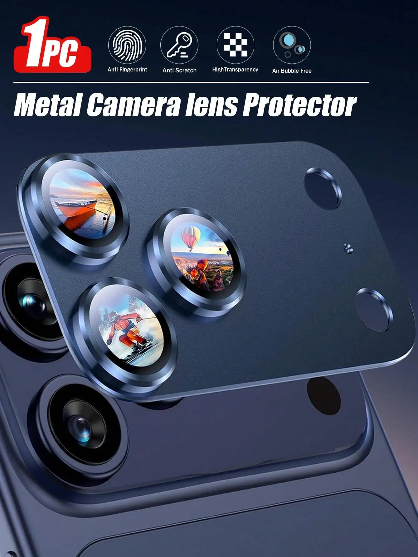 High Definition Transparent Camera Lens Protector Film, Suitable For IPhone 17 Pro Max/17 Pro/17/Air/16e/16Pro Max/16Pro, Scratch-Resistant, 9H Hardness, Bubble-Free Installation, Comes With Dust Sticker, Provides Necessary P