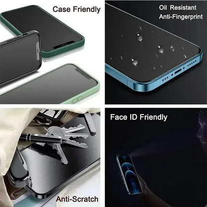 3-5PCS Anti-Spy Glass for iPhone 15 14 13 12 11 Pro Max Mini X XS XR 7 8 16 Plus Privacy Screen Protector For iPhone SE 2020