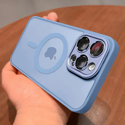 Magnetic Matte Translucent Lens Protector MagSafe iPhone Case