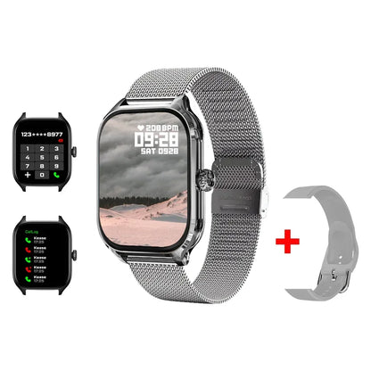 KESHUYOU H9 2025 Smart Watch 2.01-inch HD Display Receive Make Calls Message Preview Sport Mode Weather Forecast Smart Watch - Urbizia