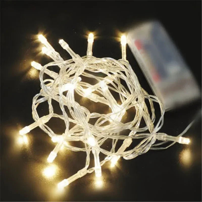 AA Battery Fairy String Lights – 10M/20M Warm White for Christmas & Party Decoration
