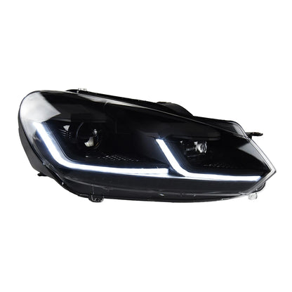 AKD Car Styling LED Head Lamp for Volkswagen Golf 6 Headlights 2009-2012 GOLF VI MK6 LED Headlight DRL Signal Lamp Automotive Accessories