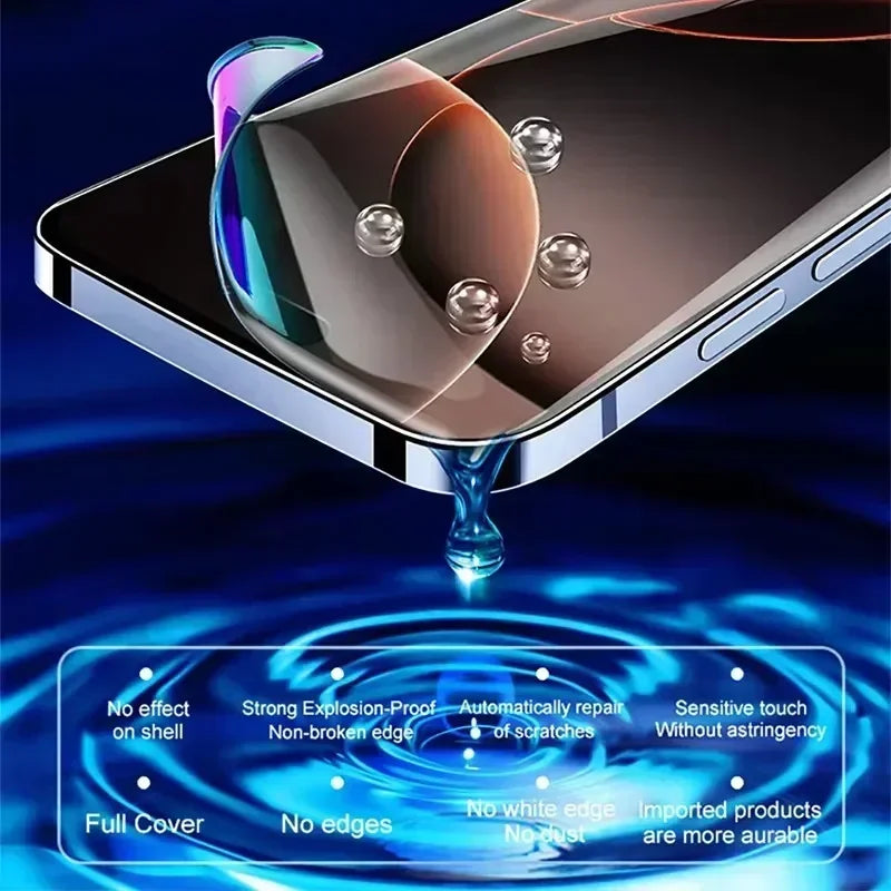 5Pcs Hydrogel Film for IPhone 16 14 13 12 11 15 Pro Max Mini 7 8 14 15 16 Plus Screen Protector for IPhone X 17 XS MAX Not Glass