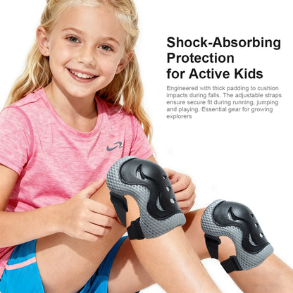 Kids Helmet & Protective Gear Set for Ages 3-10, Adjustable Bike Helmet with Knee Pads, Elbow Pads & Wrist Guards,Roller Skate