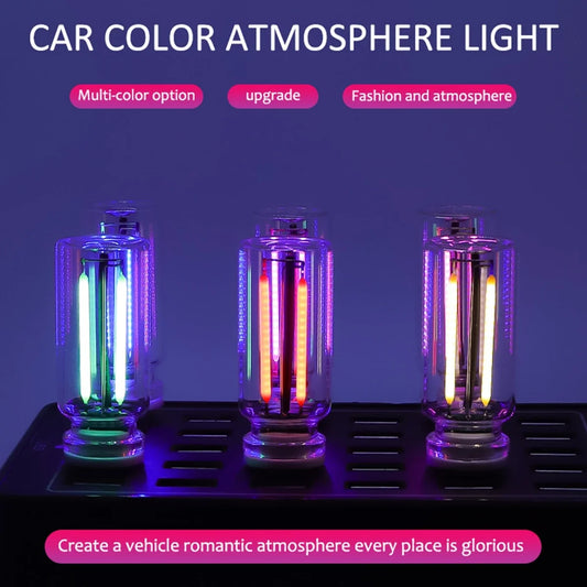 Car USB Night Light Glass Bottle Light Touch Adjustable LED USB Lamp Dimmable Portable Mini Glass Bottle Night Lamp USB