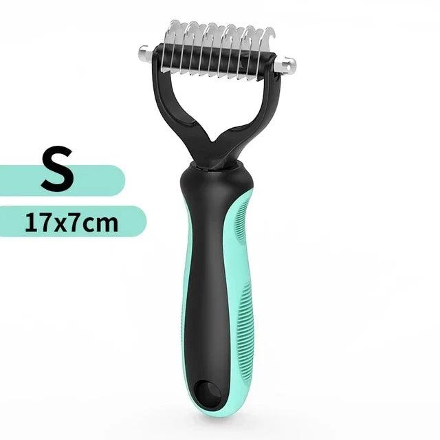 Cat Hair Removal Comb Dog Hair Removal Brush Stainless Steel Double Sided Pet Grooming Brush Removing Tangles Cat Accessories