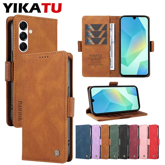 Magnetic Flip Wallet Case For Samsung Galaxy S8 S9 S10 Plus S20 S21 FE S22 S23 S24 S25 Ultra Holder Leather Stand Book Bag Cover
