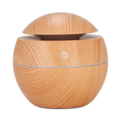Humidifier Electric Air Aroma Diffuser Wood Ultrasonic Air Humidifier Essential Oil Aromatherapy Cool Mist Maker for Bedroom - Urbizia