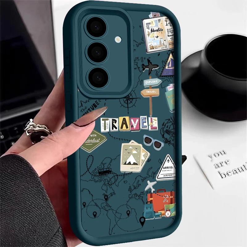 Travel Map TPU Case for Samsung Galaxy Series
