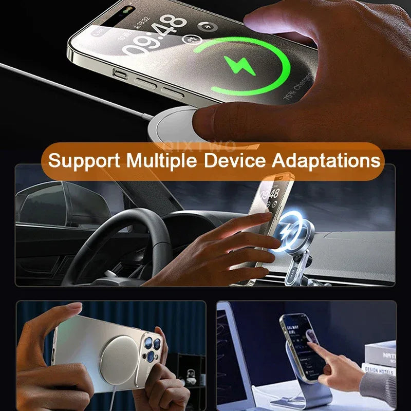 Luxury Glass Camera MagSafe Magnetic iPhone Shockproof Case