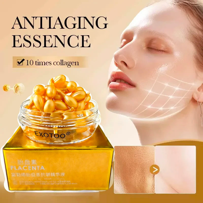Collagen Retinol Multi-Effect Firming Capsule Serum, Tender Skin Hydrating Eye Face Cream Nourishing And Hydrating Face Essence