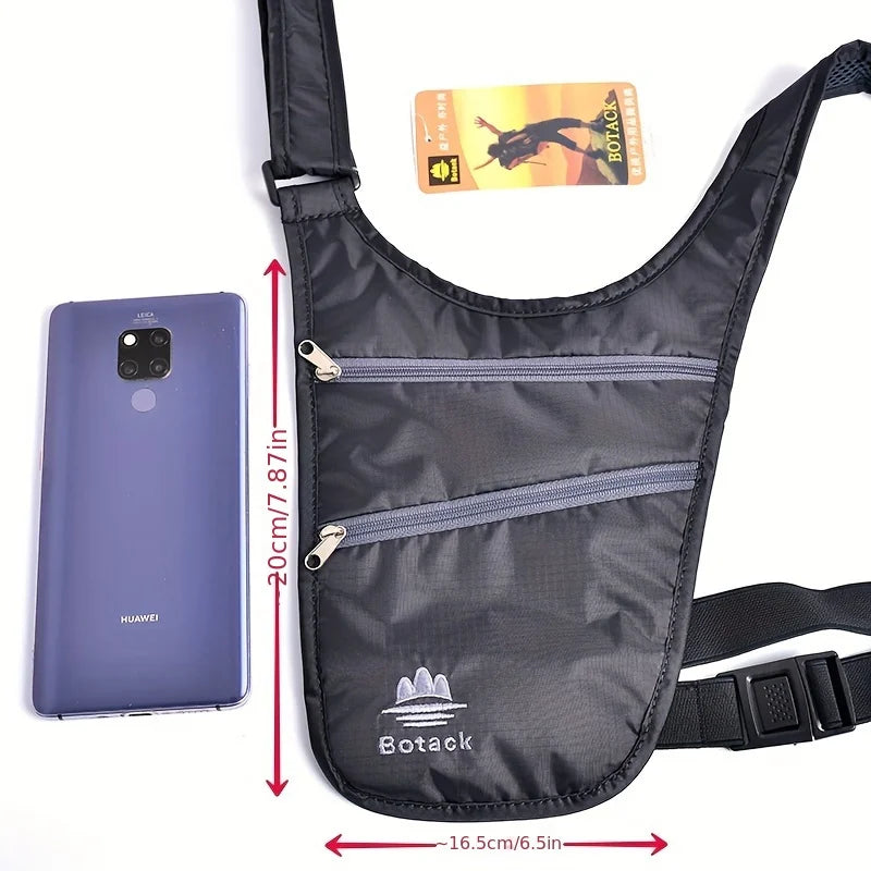 Anti-theft Sports Waist Bag Waterproof Lightweight Run Waist Pouch Portable Adjustable Strap Invisible Belt Bag Travel