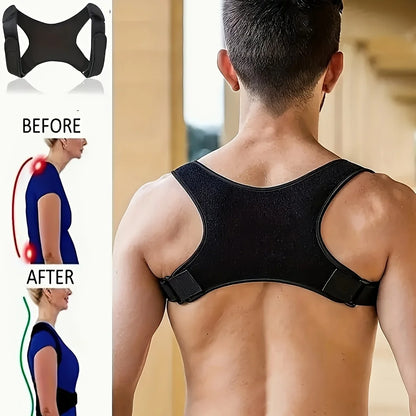 Adjustable Posture Corrector Back Support Belt- Breathable, Non-Slip, Ergonomic Support for Improved Posture, Suitable for Sitti