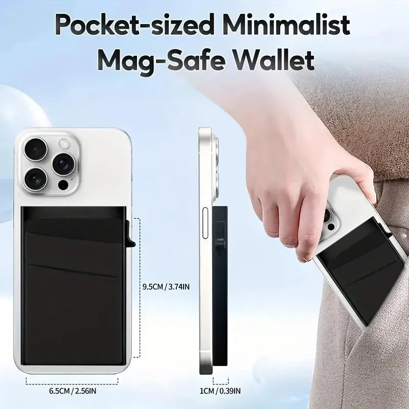 1 Pc Slim Pop-Up Card Holder with  Print for Men, RFID Blocking Wallet Magnetic Slim Automatic Pop-up Card Holder for The Phone