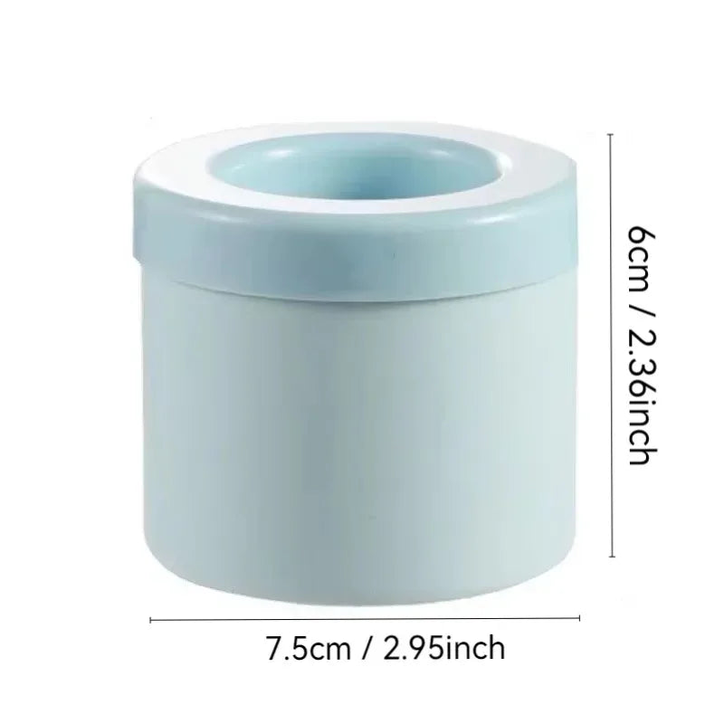 Silicone Round Ice Cube Mold Bucket Tray