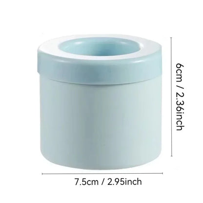 Silicone Round Ice Cube Mold Bucket Tray