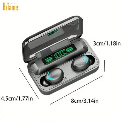 Mini Wireless Earbuds With LED Display, Sports Earphones With Microphone Compatible With All Devices, Gaming Headset With High-Fidelity Sound Quality, 400mAh Battery