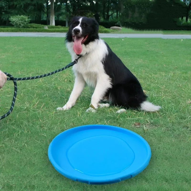 Silicone Flying Saucer Funny Dog Cat Toy Dog Game Flying Discs Resistant Chew Puppy Training Interactive Pet Supplies - Urbizia