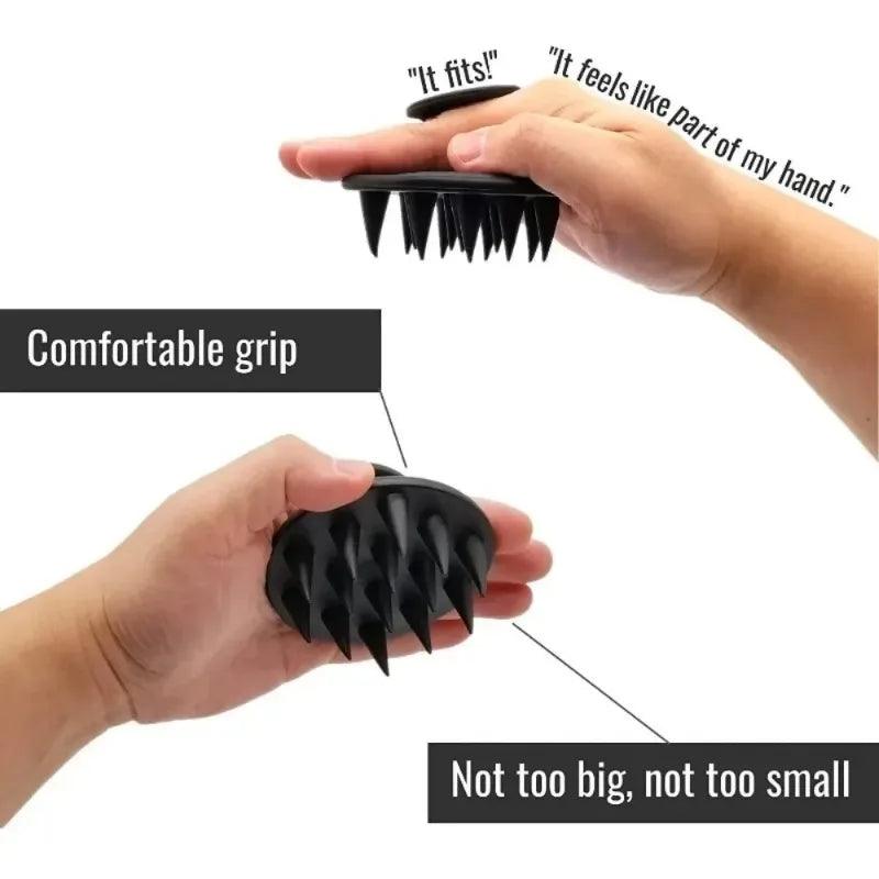 Silicone Scalp Massager Shampoo Brush for Hair Care