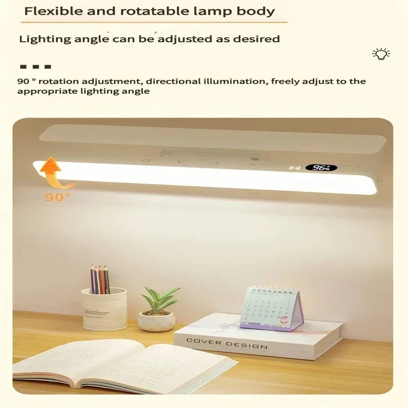 Touch Table Lamp Magnetic Desk Lamp Bulit-in Rechargeable Battery for Reading Cabinet Mirror Bedside Rechargeable Night Lights - Urbizia