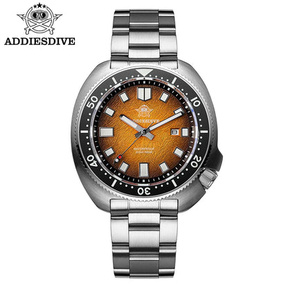 ADDIESDIVE Men Watch Sapphire Glass AR Coated Quartz Watches Luminous 200m Waterproof Turtle Diver Watch Reloj Hombre AD2511