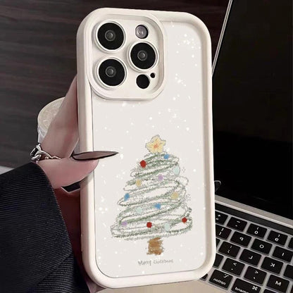 Christmas Tree Soft TPU Case for iPhone Shockproof Cover