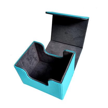 Premium Pu Leather Card Storage Box Large Capacity Sleek Minimalist Style For Sport Cards  Game Decks Durable Portable Organizer