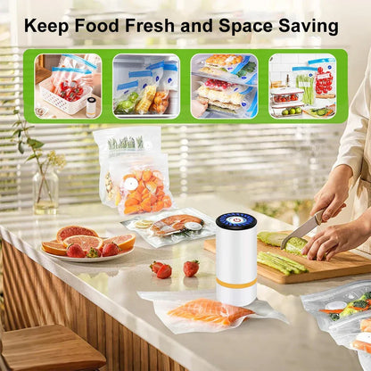 Rechargeable Mini Vacuum Air Pump for Food Storage Bags