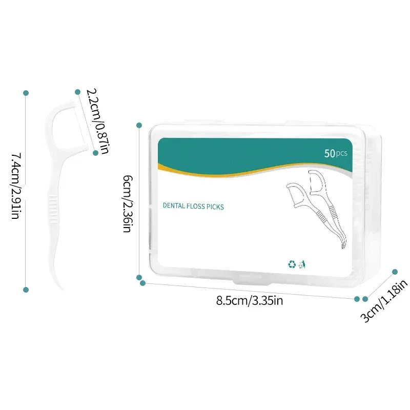 1000/600/300/150PCS - Ultra fine dental floss stick - Clean the gaps between teeth with one piece - Oral care tool - Urbizia
