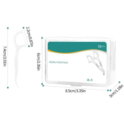 1000/600/300/150PCS - Ultra fine dental floss stick - Clean the gaps between teeth with one piece - Oral care tool - Urbizia