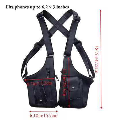 Underarm Anti-Theft Bag, Hidden Shoulder Holster, Double Storage Pouch, Phone Wallet Pocket